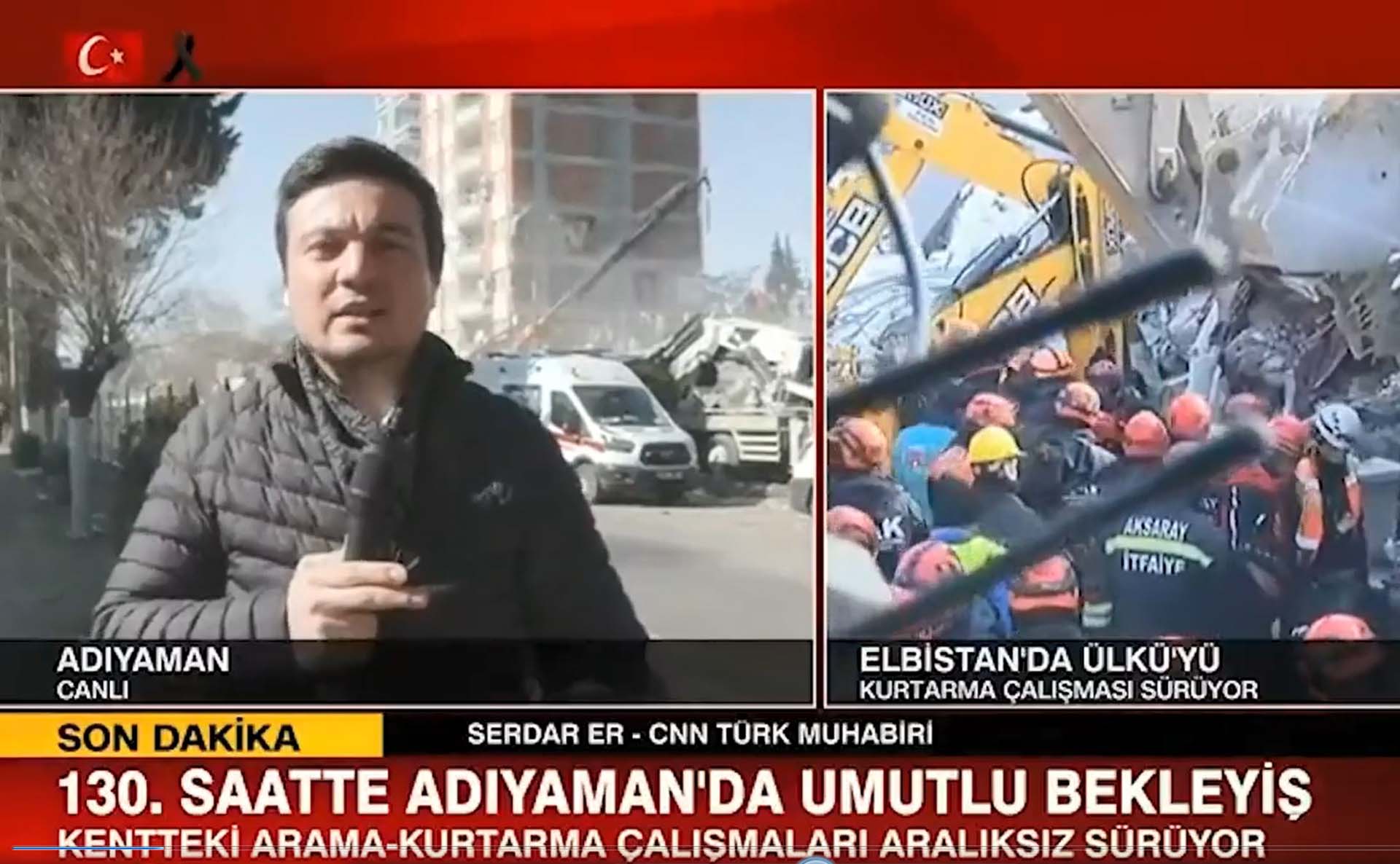 Deprem felaketindeki son durumu aktarıyordu! CNN Türk muhabirine canlı yayında saldırı 