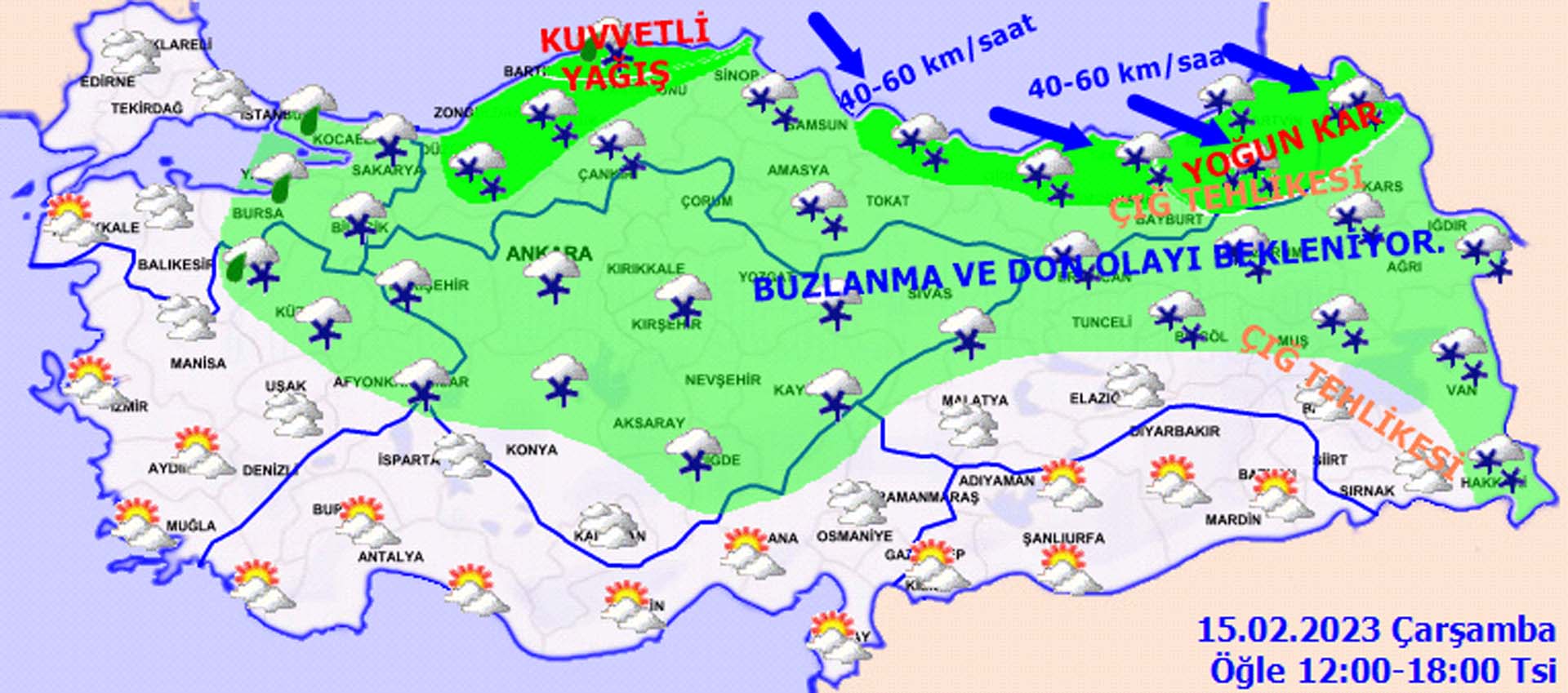 Dışarı çıkarken sımsıkı giyinin! Meteoroloji'den kar yağışı, sağanak yağış, buzlanma ve don uyarısı! 