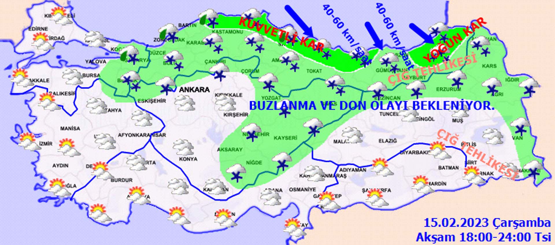 Dışarı çıkarken sımsıkı giyinin! Meteoroloji'den kar yağışı, sağanak yağış, buzlanma ve don uyarısı! 