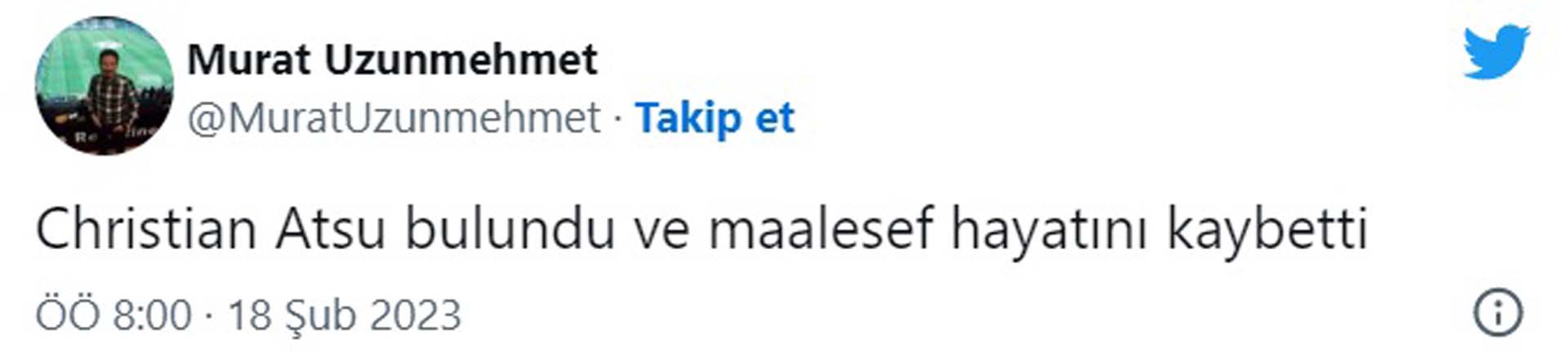 Hatayspor oyuncusu Christian Astu'dan acı haber!