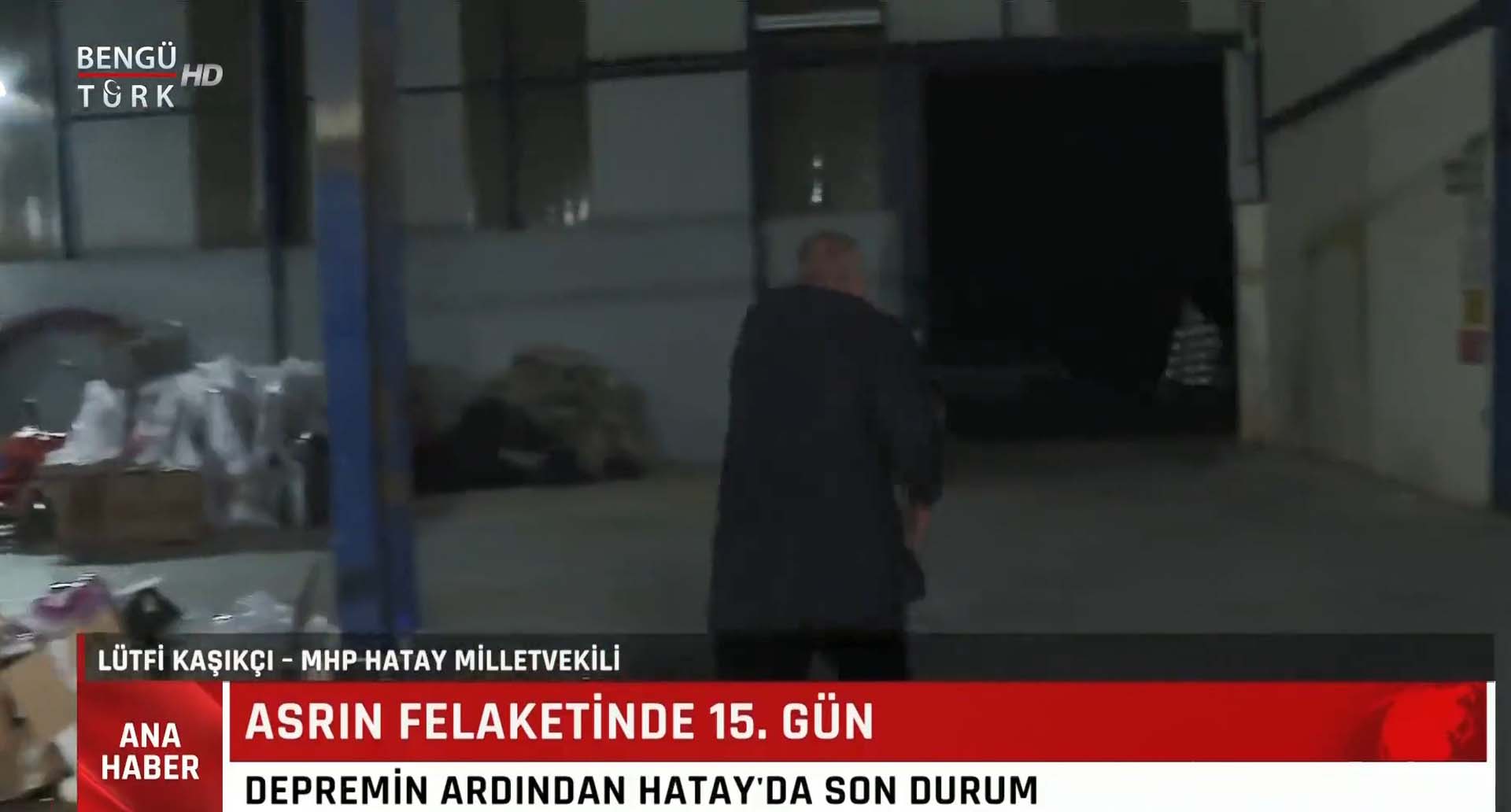 MHP'li Lütfi Kaşıkçı, canlı yayında depreme yakalandı! Ardına bakmadan dışarı kaçtı! İşte o anlar... 