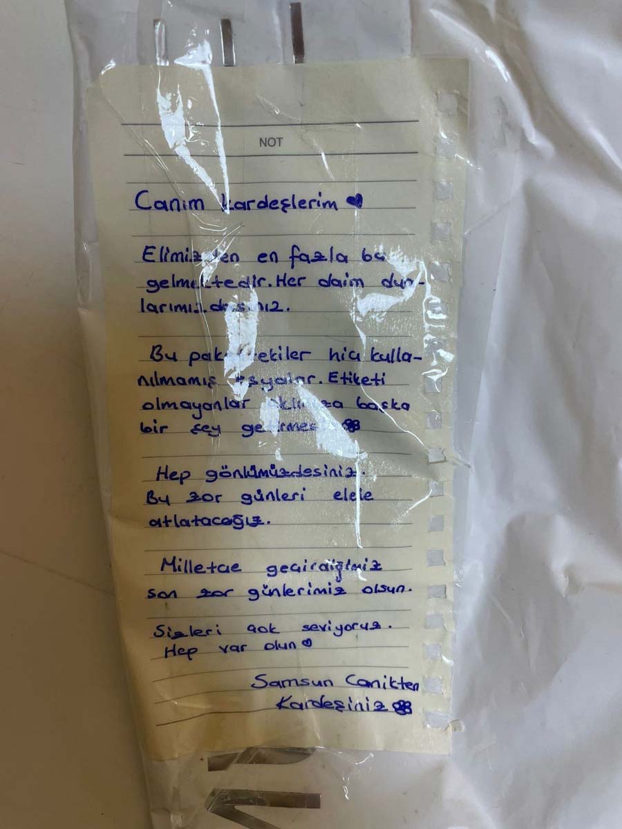 Çocuklar depremzedeleri unutmadı, mektup yolladı: Dualarımızı hiçbir zaman eksik etmiyoruz