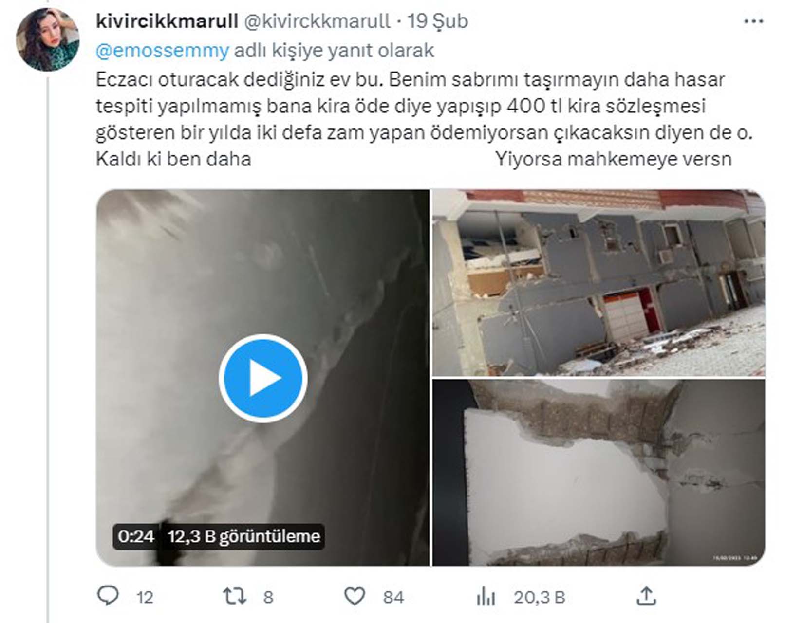 Vicdansızlığı pes dedirtti! Ev sahibi, depremzededen bir an önce kirasını ödemesini istedi!