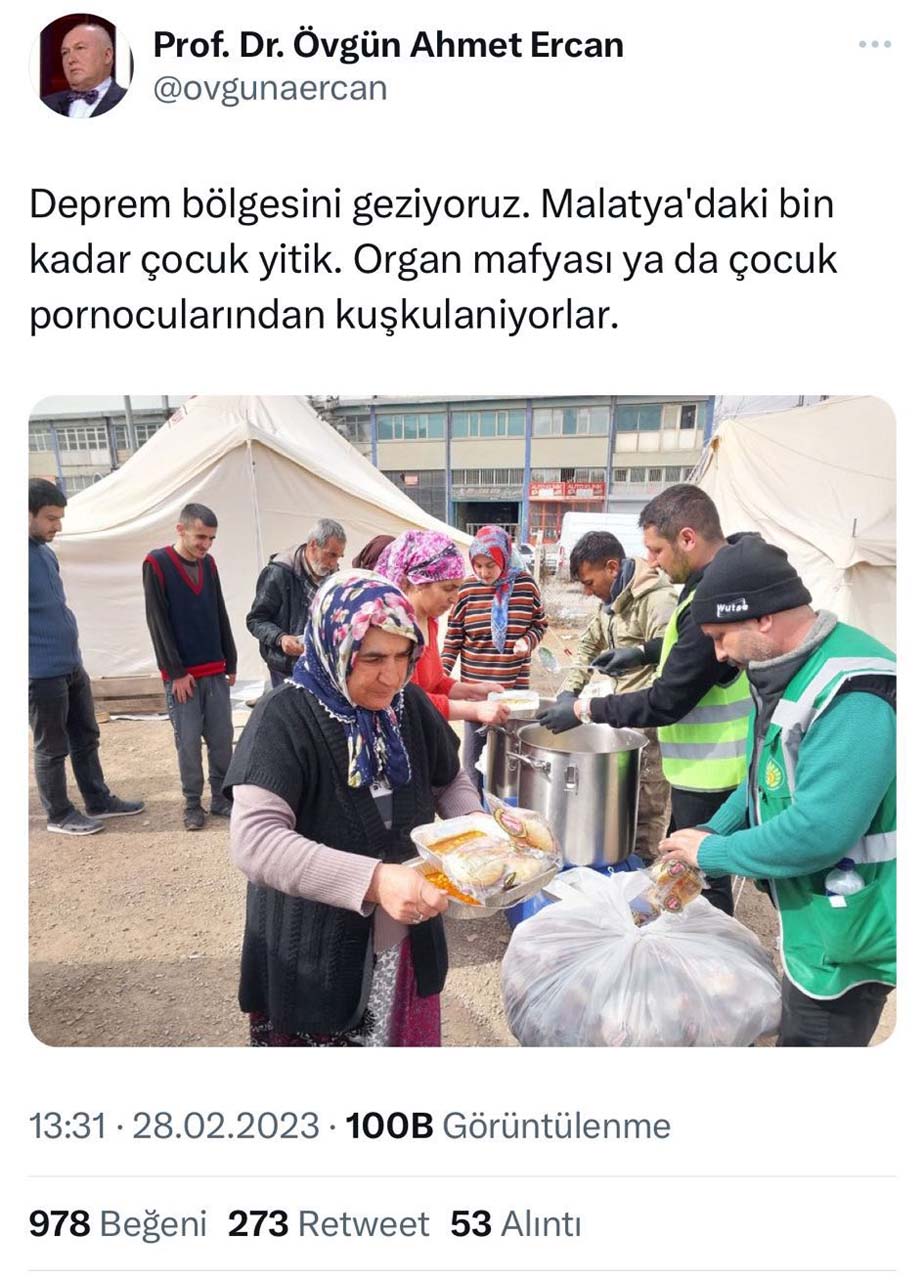 O paylaşım sonrası harekete geçildi! Prof. Dr. Övgün Ahmet Ercan, gözaltına alındı 