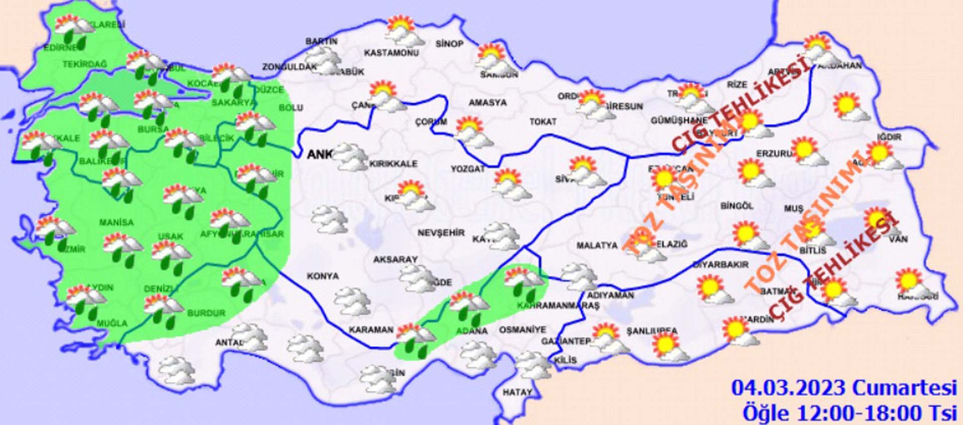 4 Mart 2023 Cumartesi Hava Durumu: Meteoroloji Genel Müdürlüğü il il uyardı! Sel ve su baskınına dikkat!