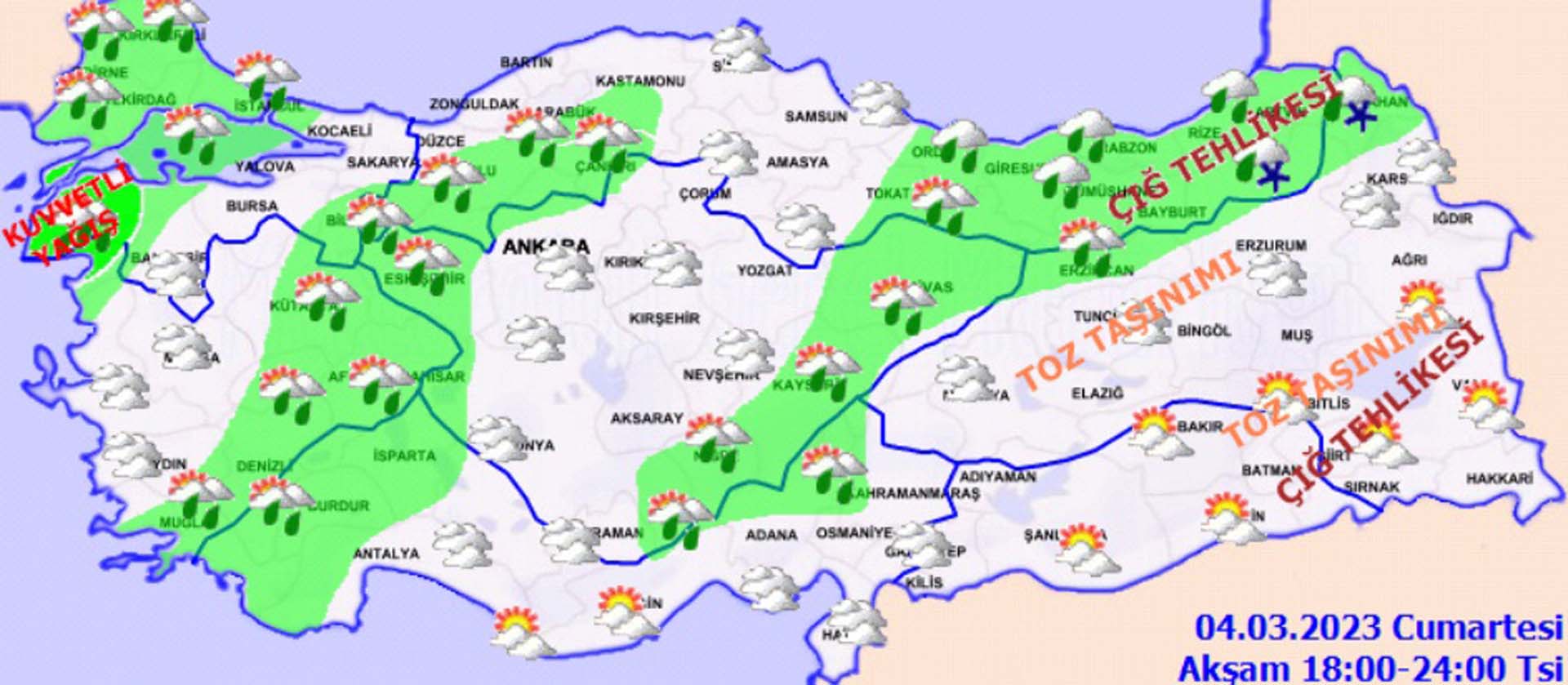 4 Mart 2023 Cumartesi Hava Durumu: Meteoroloji Genel Müdürlüğü il il uyardı! Sel ve su baskınına dikkat!
