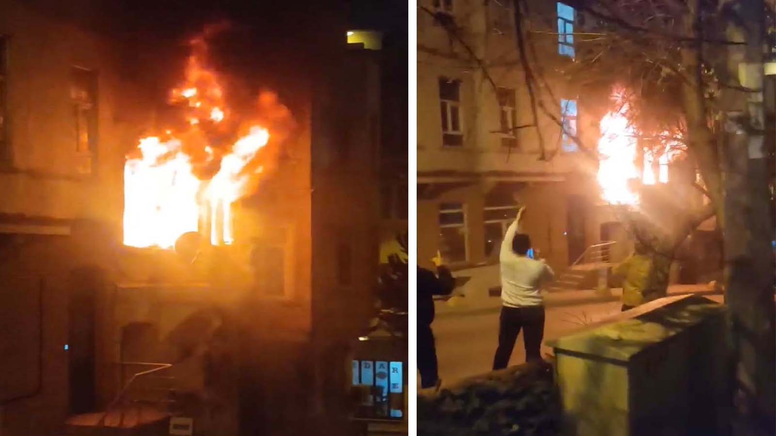 Mal canın yongası! Evi yandı 100 bin dolarının derdinde düştü!