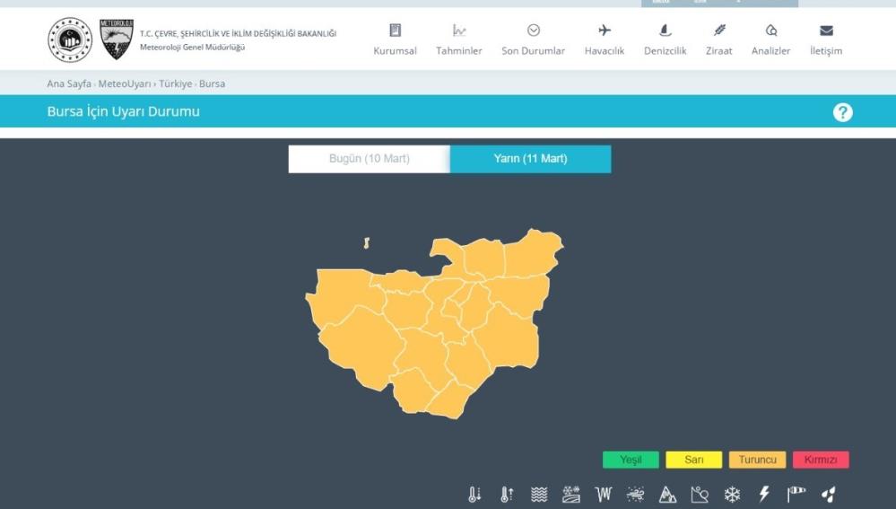 O ilde yaşayanlar dikkat! Meteoroloji uyardı!