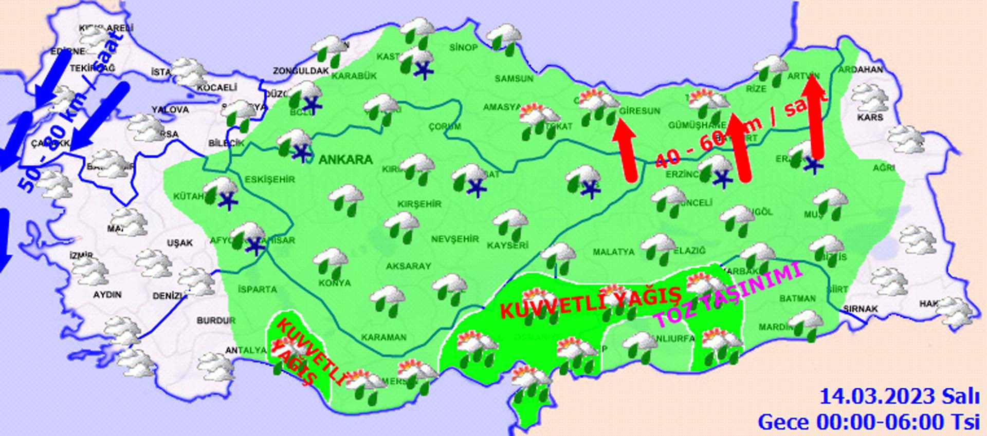 Meteoroloji'den o illere kritik uyarı! Kuvvetli yağış ve rüzgar etkisini gösterecek!
