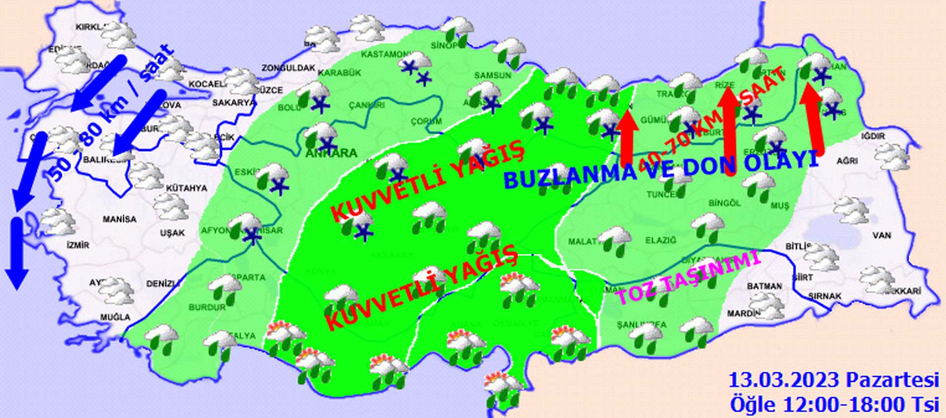 Meteoroloji'den o illere kritik uyarı! Kuvvetli yağış ve rüzgar etkisini gösterecek!