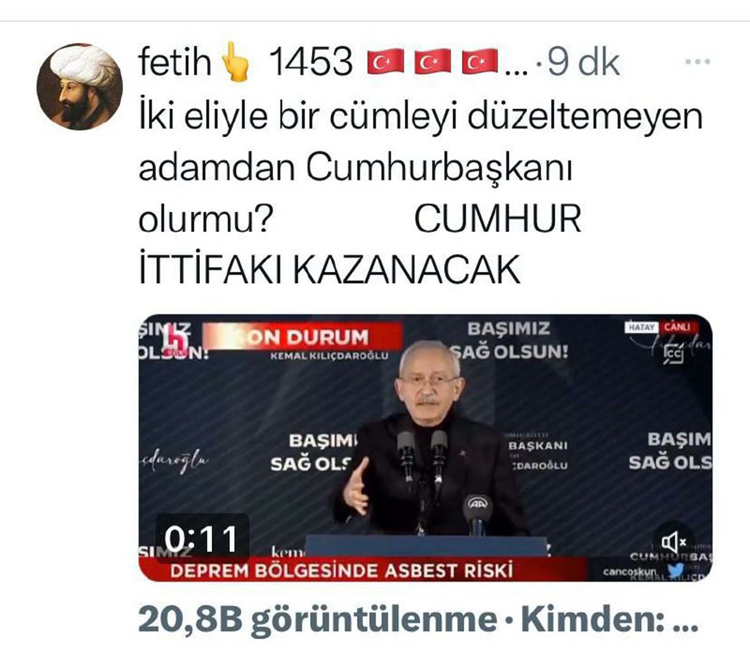 Kemal Kılıçdaroğlu'nun “Necip Fazıl şair galiba” sözü sosyal medyada alay konusu oldu!