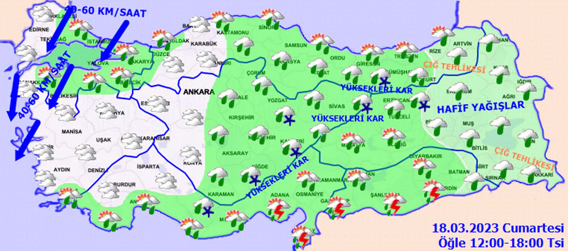 O illeri kuvvetli yağış vuracak! Meteoroloji açıkladı