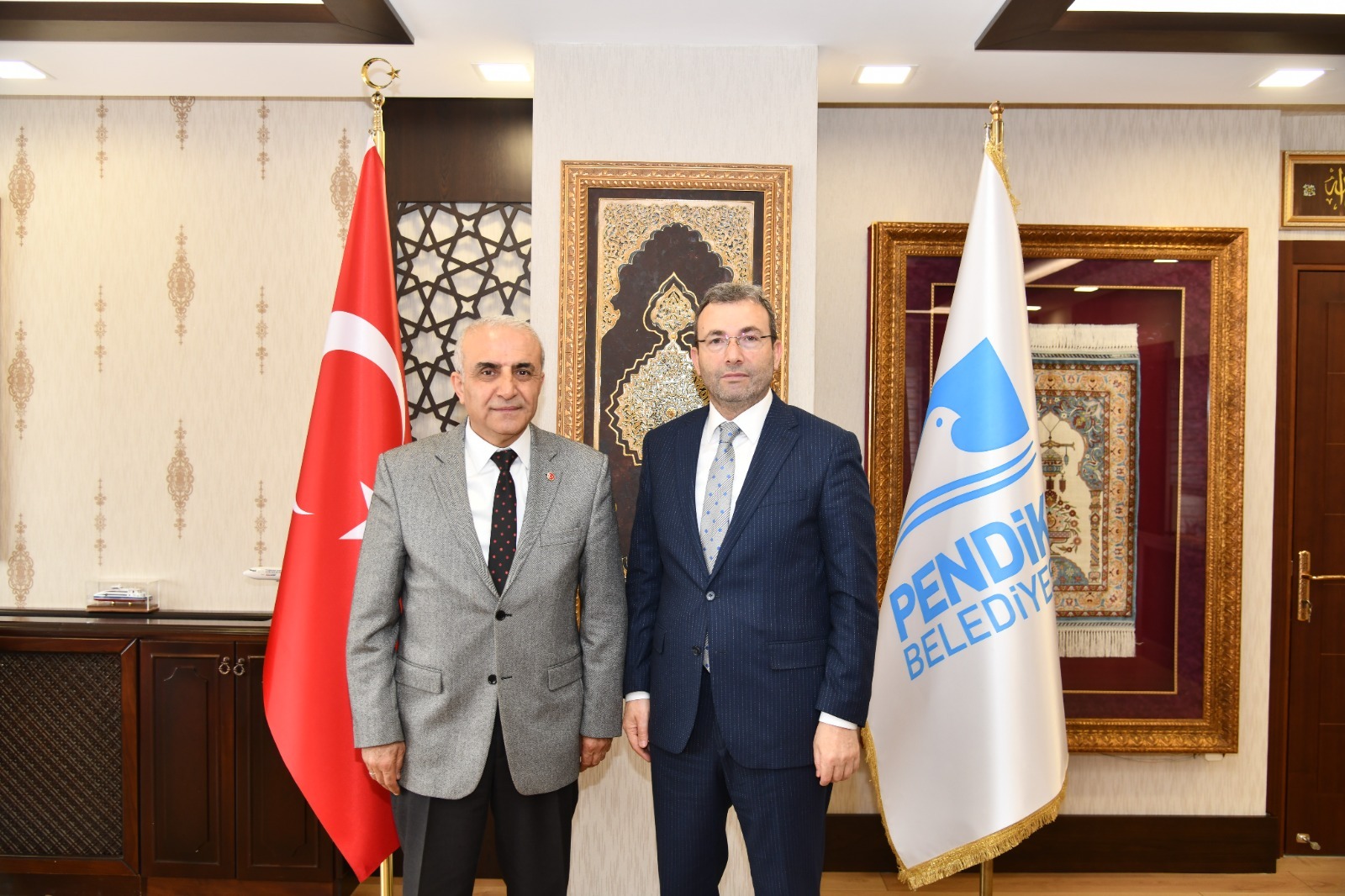 Milletvekili Aday Adayı Hüseyin Özmen, Ahmet Cin'i makamında ziyaret etti