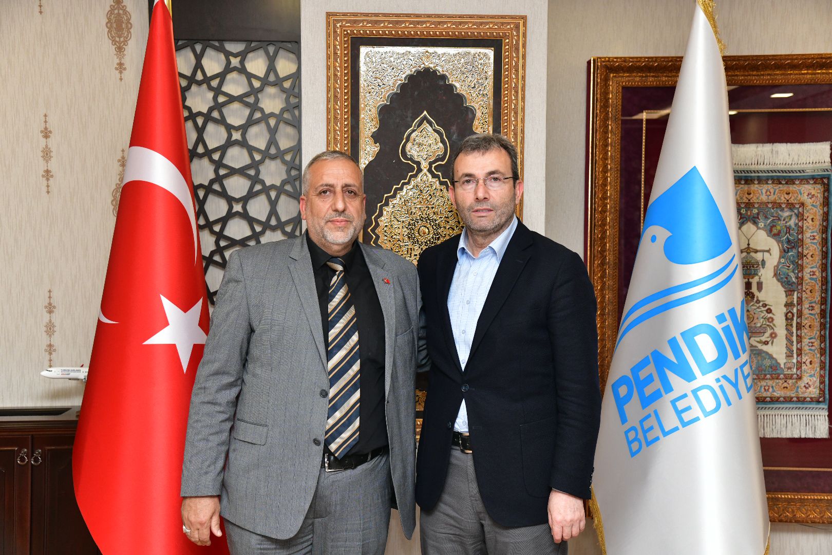 Milletvekili Aday Adayı Bedri Canlı, Ahmet Cin'i makamında ziyaret etti