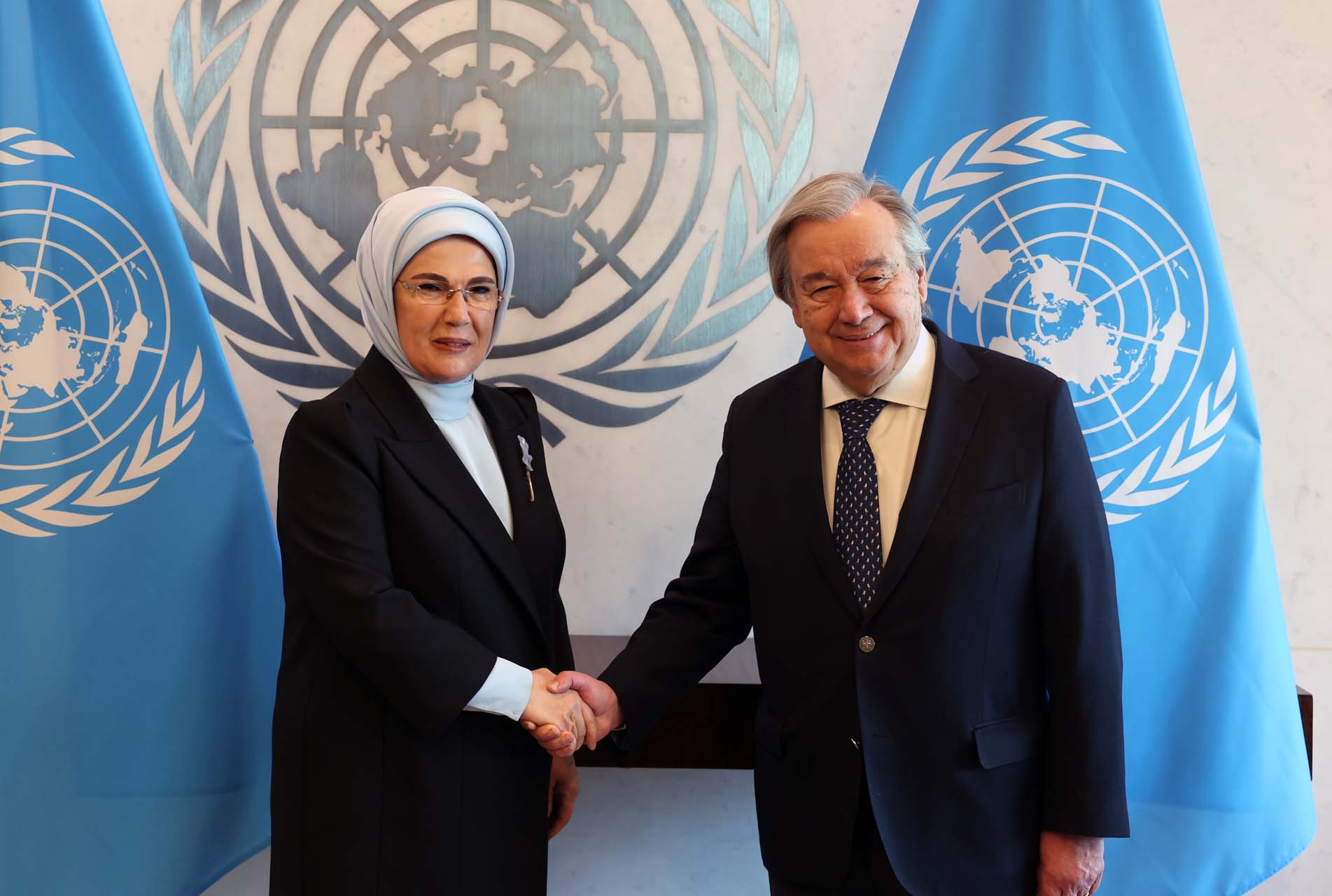 Emine Erdoğan BM Genel Sekreteri Guterres ile sıfır atık günü kapsamında bir araya geldi!