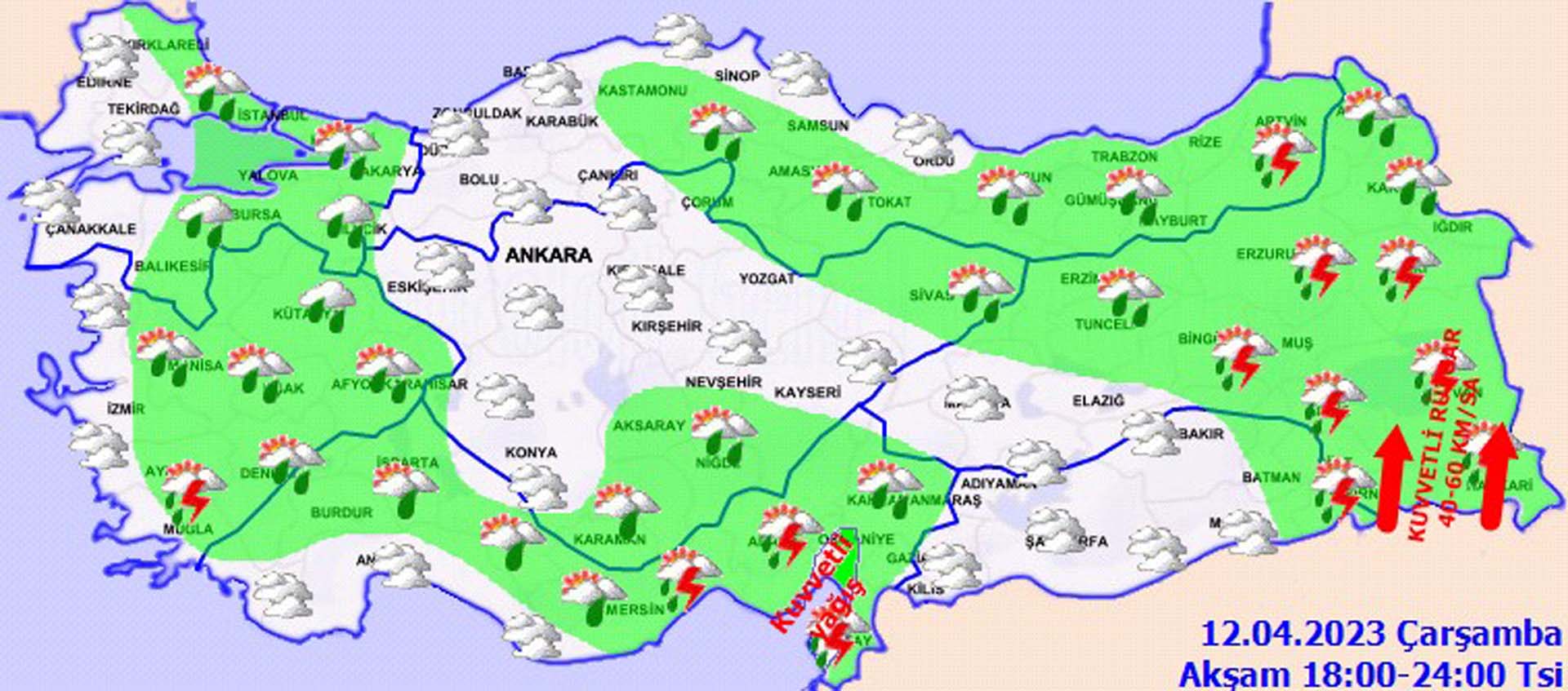 12 Nisan Çarşamba 2023 Hava durumu! Kar geri geliyor! Meteoroloji o illeri uyardı! 