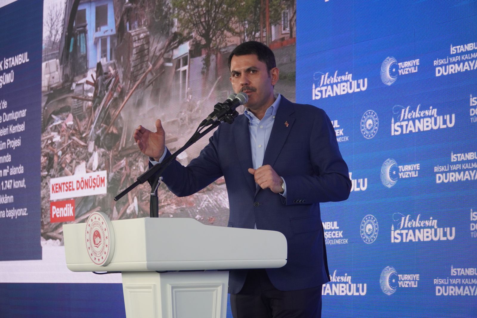 Bakan Kurum, kentsel dönüşüm temel atma törenine katıldı, Pendik'e müjdeleri art arda verdi