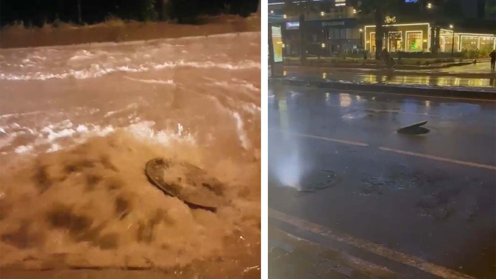 Ege sular altında kaldı! Sağanak yağmur adeta şehri felç etti!