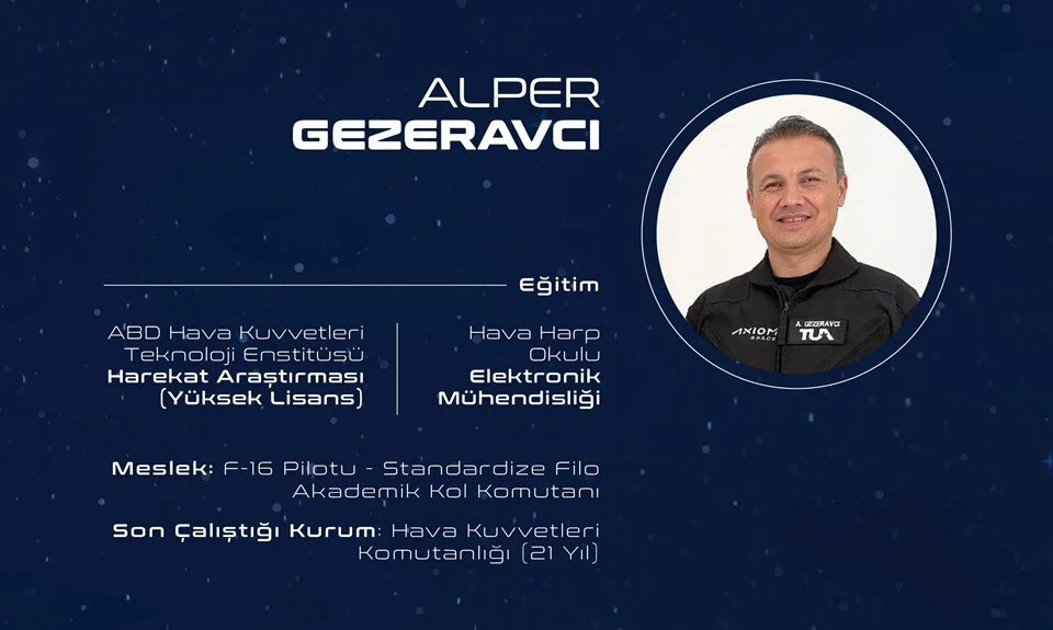 Alper Gezeravcı Kimdir? İşte ilk Türk uzay yolcusu Alper Gezeravcı hakkında bilinenler!