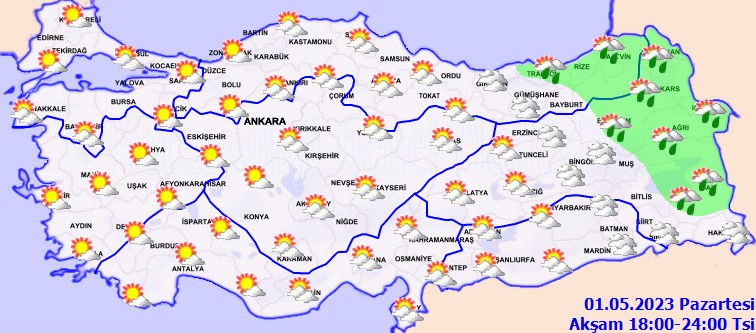 1 Mayıs 2023 Pazartesi Hava durumu! Beklenen yaz geliyor! Kışlıkları kaldırın yazlıkları çıkarın! İşte il il hava tahmin raporu! 