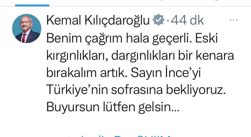 Muharrem İnce'nin adaylıktan çekilmesine Kılıçdaroğlu'ndan ilk açıklama!