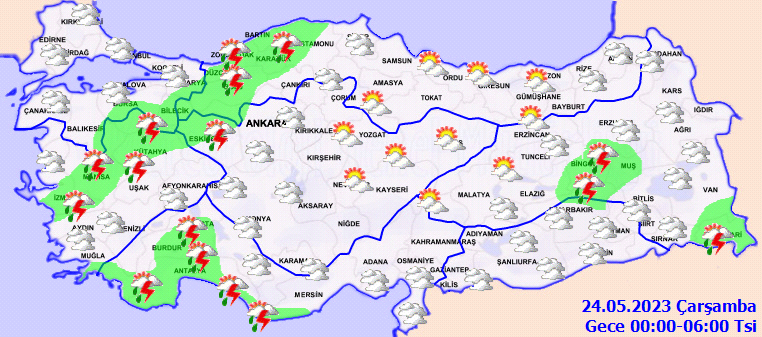 Meteoroloji, açıkladı! Ülke geneli 24 Mayıs Çarşamba hava durumu nasıl olacak?
