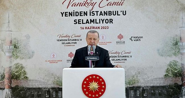 Cumhurbaşkanı Recep Tayyip Erdoğan 358 yıllık Vaniköy Camii açılışında önemli açıklamalar yaptı