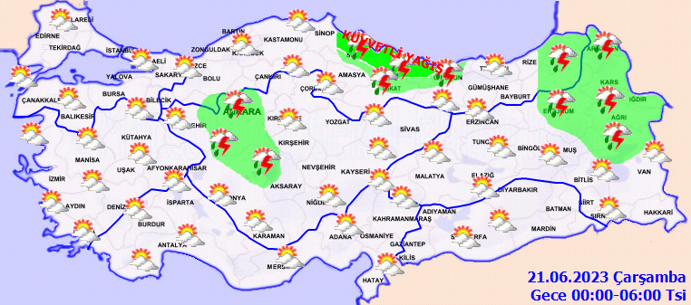 Ülke geneli 20 Haziran Salı hava durumu nasıl olacak?
