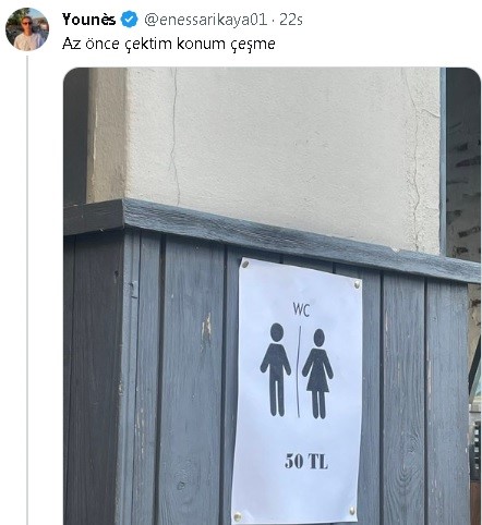 Bodrum'da pes dedirten tuvalet ücreti!