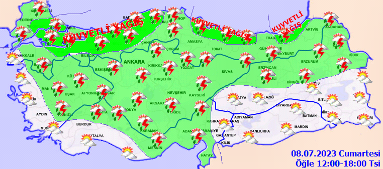Meteoroloji Genel Müdürlüğü açıkladı! Meteoroloji Genel Müdürlüğü açıkladı!