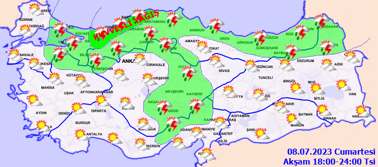 Meteoroloji Genel Müdürlüğü açıkladı! Meteoroloji Genel Müdürlüğü açıkladı!