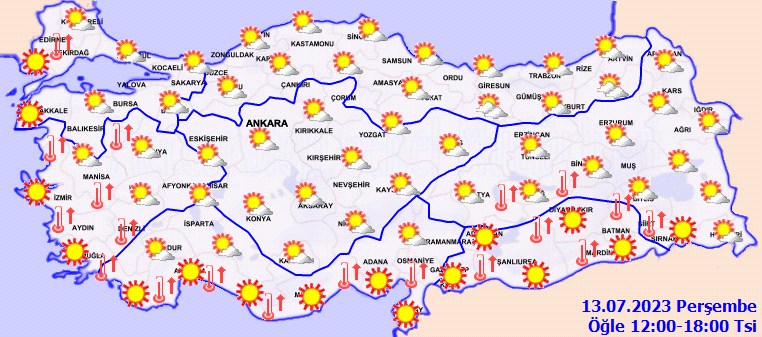 Ülke Geneli 13 Temmuz hava durumu nasıl olacak? Sıcaklıklar 4 dereceye kadar artacak!
