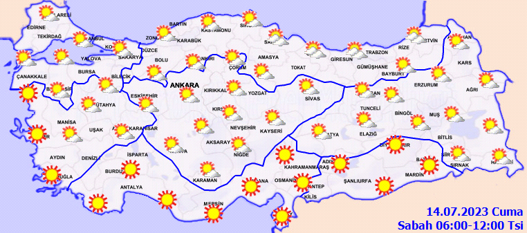 Ülke Geneli 14 Temmuz hava durumu nasıl olacak? Sıcaklıklar 40 dereceye kadar çıkacak!