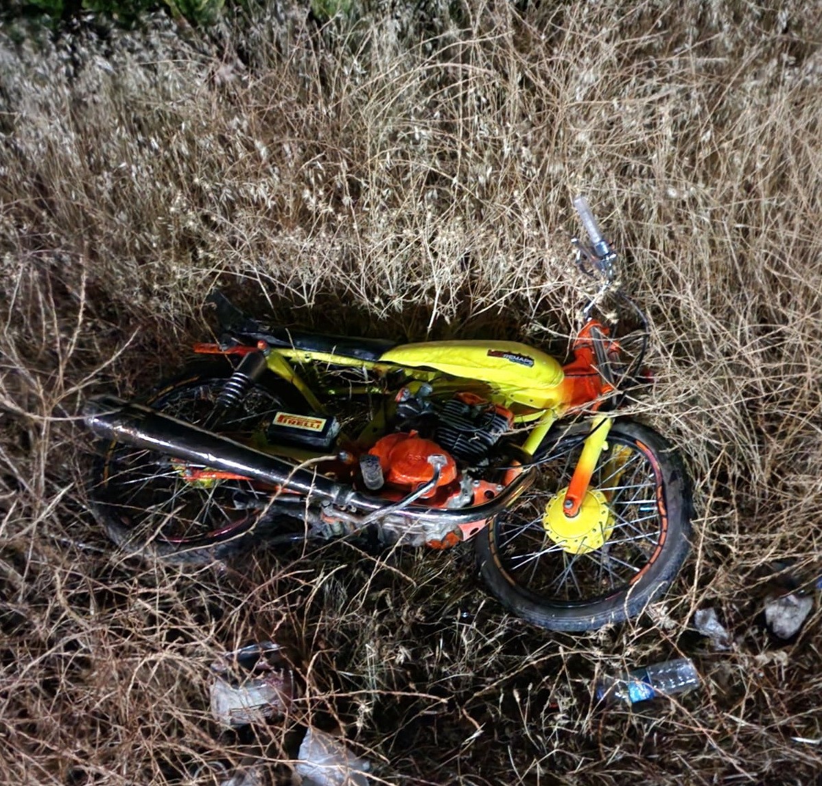 Feci şekilde yaralandı! Motosiklet tıra arkadan çarptı