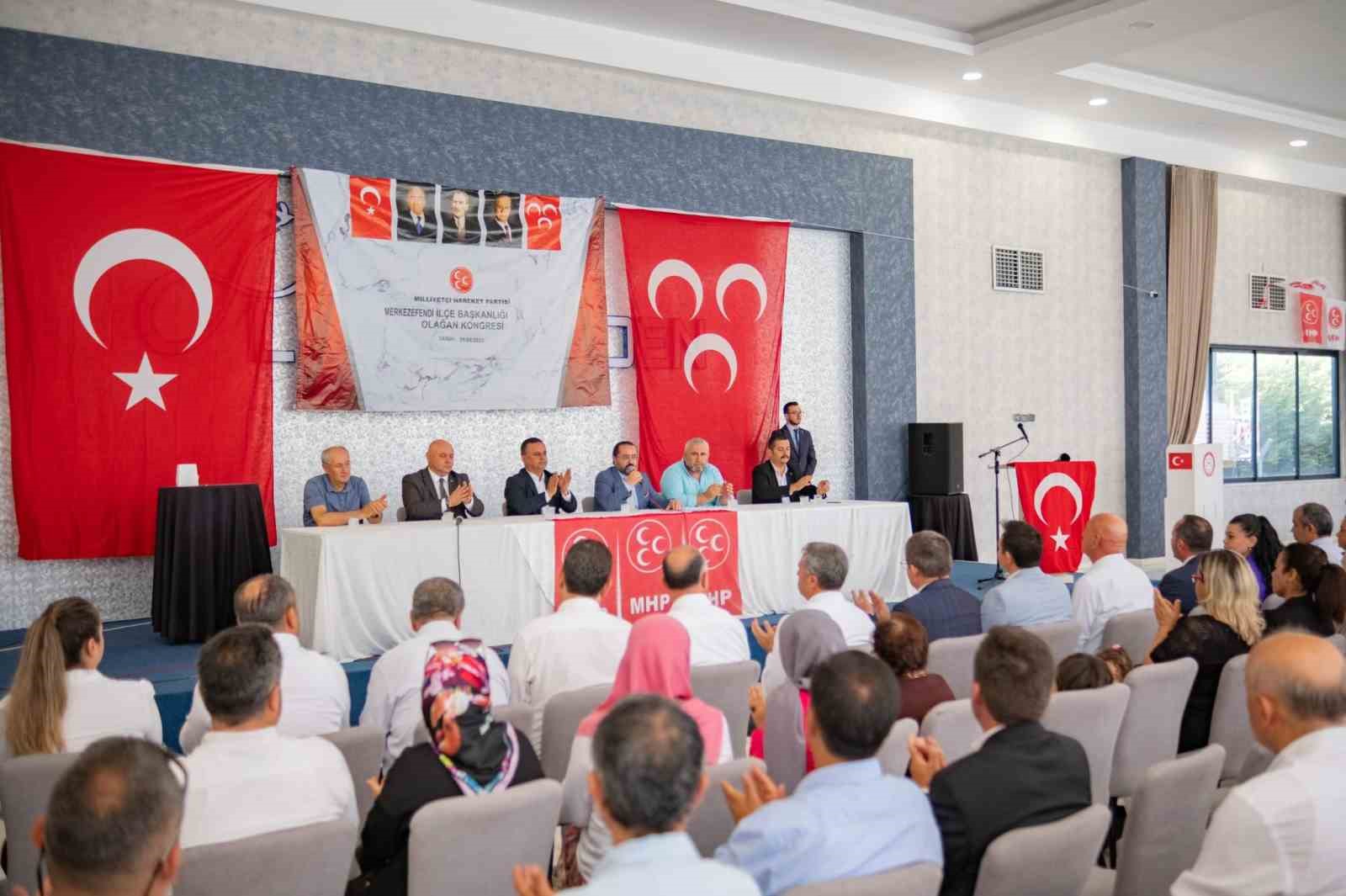 MHP Denizli İl Başkanı Yılmaz Kongrede konuştu; “Büyük güçlü Türkiye’yi hep birlikte inşa edeceğiz”