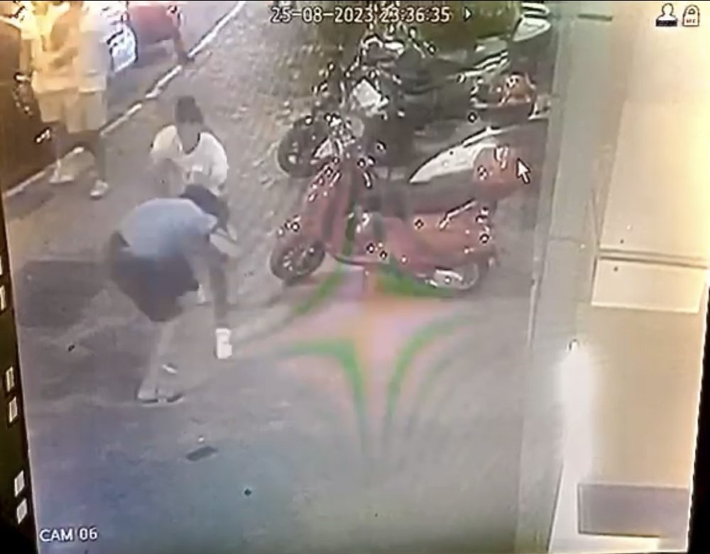 Kabataş'ta sokak kedisine tekme atan gence meydan dayağı