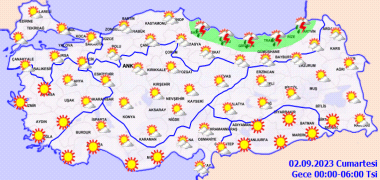 1 Eylül Cuma hava durumu ve sıcaklıkları nasıl olacak? Meteoroloji o bölgeleri uyardı,