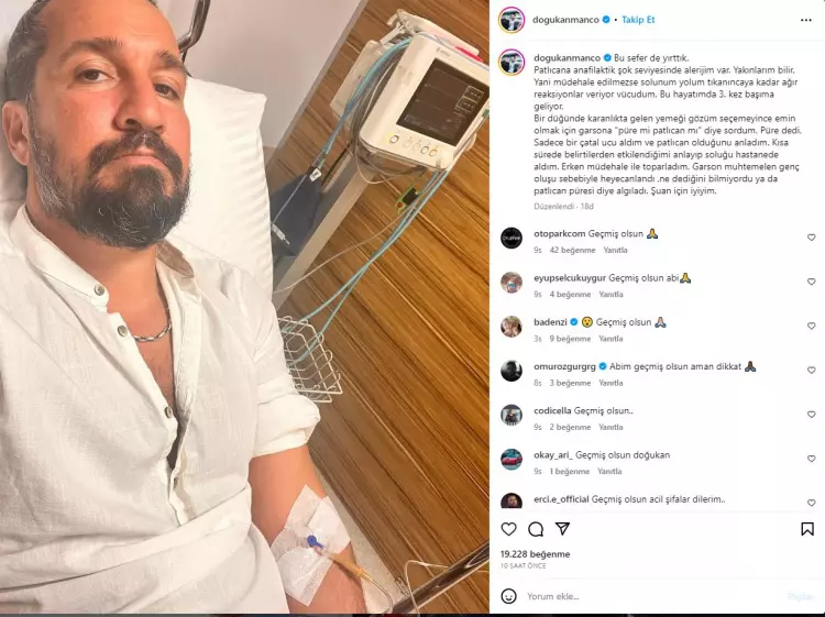 Doğukan Manço sevenlerini korkuttu! Hastanede: "Bu sefer yırttık dedi"