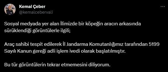 Gaziantep'ten pes dedirten görüntü! Köpeği aracına bağlayıp sürükledi, zavallı köpeğin ayakları kanlar içinde kaldı!