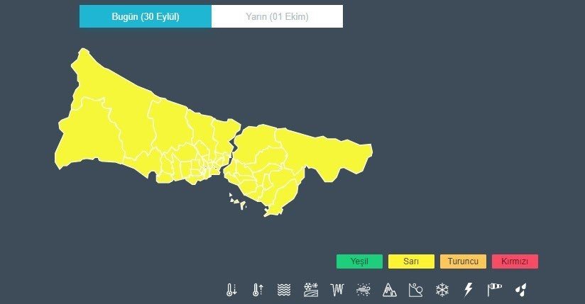 İstanbul Valiliği Pazar günü için alarm verdi! Çok kuvvetli geliyor: Sel, su baskını, heyelan, yıldırım!