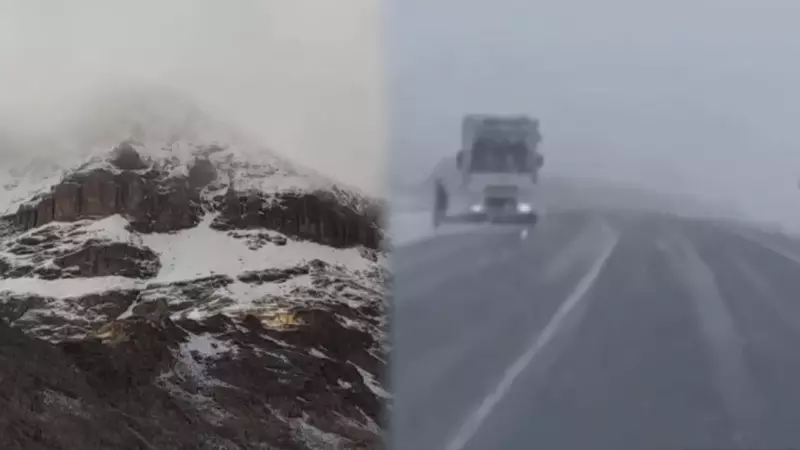 İlk kar düştü! Bitlis’te yüksek kesimlere mevsimin ilk karı yağdı