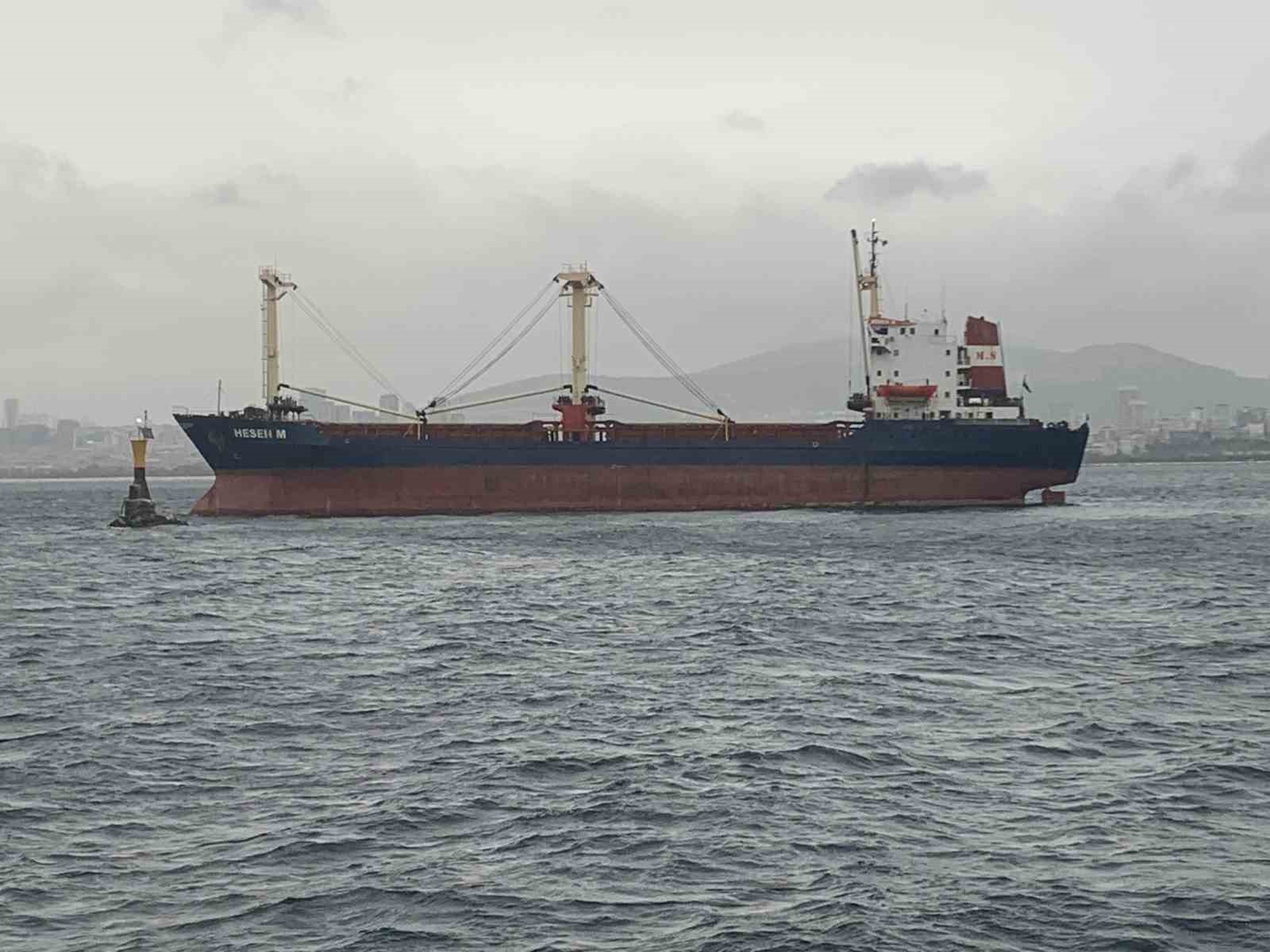 Maltepe’de kuru yük gemisi panik yarattı, boğazdan geçmeye hazırlanırken karaya oturdu!