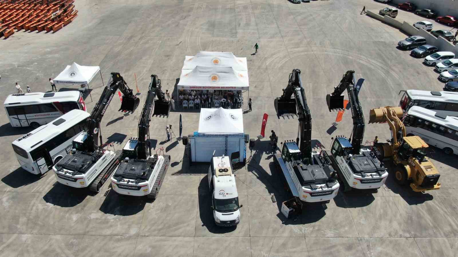 Samsun Büyükşehir Belediyesi "yüksek verimlilik" ilkesiyle araç filosunu 2 katına çıkardı