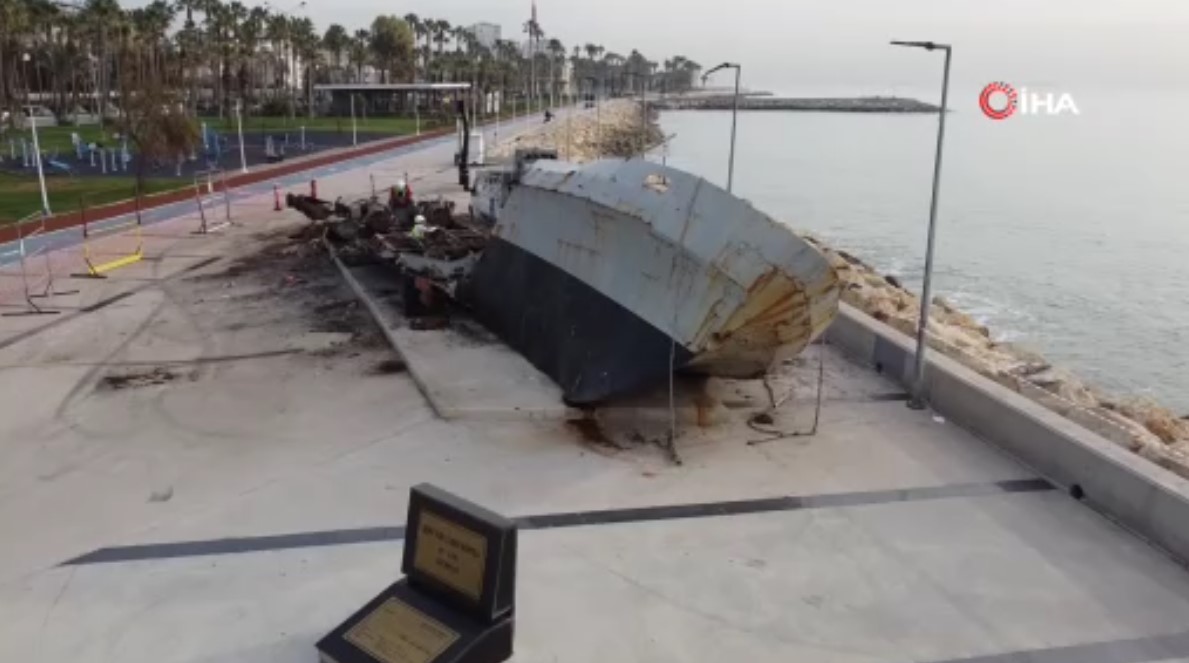 Kıbrıs Barış Harekâtında görev almıştı, çürüyen savaş gemisi hurdaya kaldırıldı