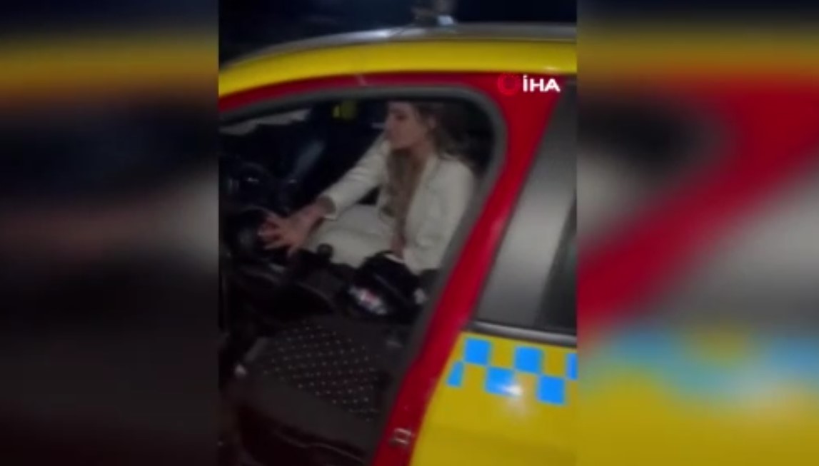 'Bu nasıl kadın' dedirten olay! Takside taşkınlık yapan kadın önce şoföre sonra polislere saldırdı!