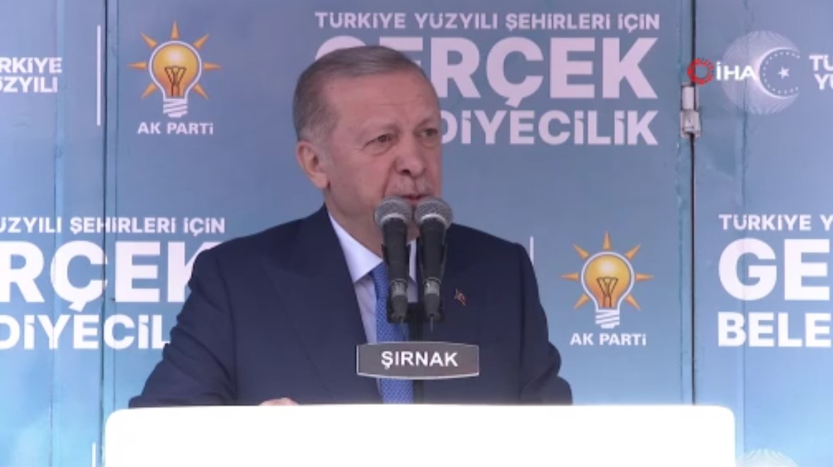 Cumhurbaşkanı Erdoğan Şırnak'ta vatandaşlara seslendi: "En küçük bir vizyonları yok"