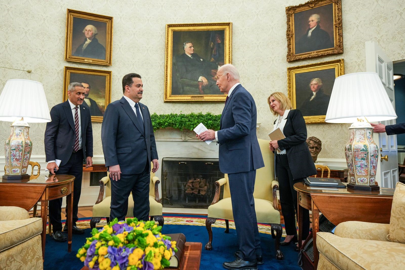 Irak ile ABD Başkanları Beyaz Saray'da bir araya geldi