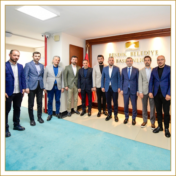Pendik Sanayici ve İşadamları Derneği (PESİAD)'dan Ahmet Cin'e hayırlı olsun ziyareti