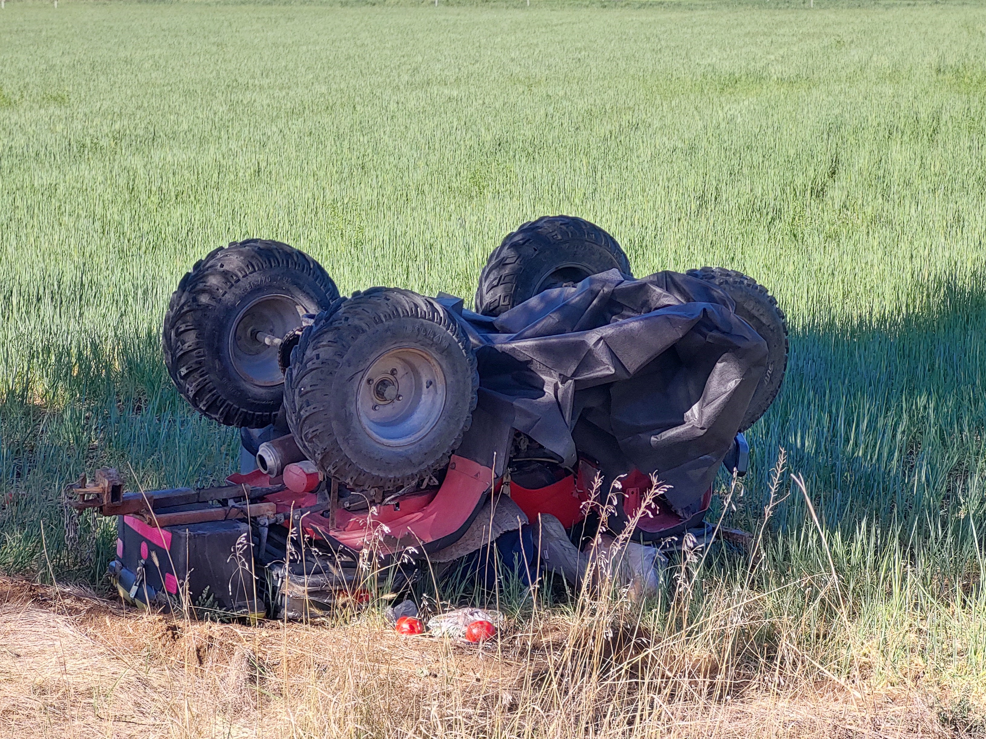 Burdur’da feci kaza! Yaşlı adam sürdüğü ATV devrilince, altında kalarak can verdi!