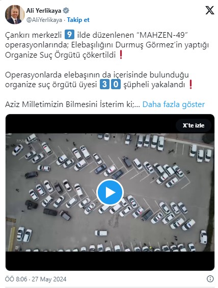 Bakanı Yerlikaya duyurdu: 9 ilde yapılan başarılı operasyonla Organize suç örgütü çökertildi!